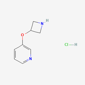 molecular formula C8H11ClN2O B11907049 3-(Azetidin-3-yloxy)pyridine hydrochloride 