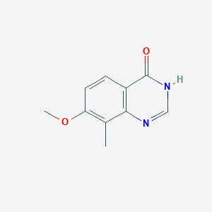 molecular formula C10H10N2O2 B11907061 7-Methoxy-8-methylquinazolin-4(1H)-one CAS No. 923275-06-3