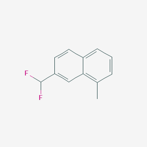 molecular formula C12H10F2 B11907100 2-(Difluoromethyl)-8-methylnaphthalene 