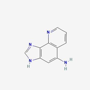 molecular formula C10H8N4 B11907103 1H-Imidazo[4,5-h]quinolin-5-amine CAS No. 35313-62-3