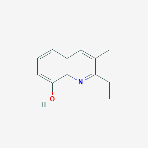 molecular formula C12H13NO B11907104 2-Ethyl-3-methylquinolin-8-ol CAS No. 88611-52-3