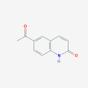 molecular formula C11H9NO2 B11907187 6-acetylquinolin-2(1H)-one 