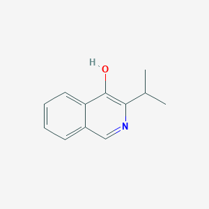 molecular formula C12H13NO B11907221 3-Isopropylisoquinolin-4-OL CAS No. 90679-67-7
