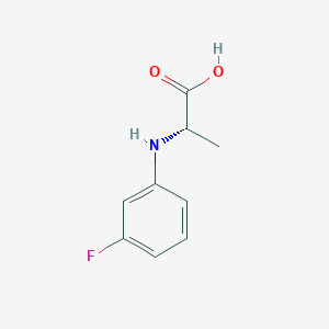 molecular formula C9H10FNO2 B11907233 (S)-2-((3-Fluorophenyl)amino)propanoic acid 
