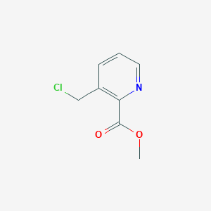 molecular formula C8H8ClNO2 B11907252 Methyl 3-(chloromethyl)picolinate 
