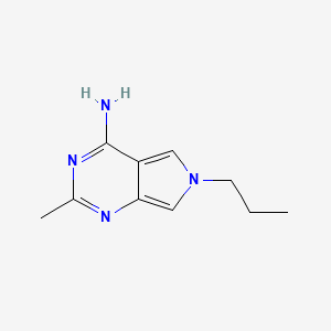 molecular formula C10H14N4 B11907253 2-Methyl-6-propyl-6H-pyrrolo[3,4-d]pyrimidin-4-amine 