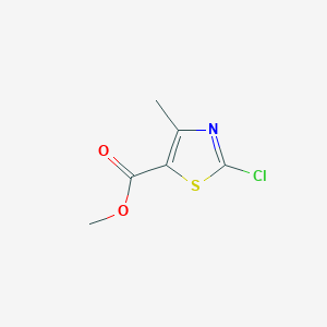molecular formula C6H6ClNO2S B11907257 Methyl 2-chloro-4-methylthiazole-5-carboxylate 