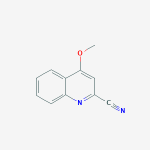 molecular formula C11H8N2O B11907258 4-Methoxyquinoline-2-carbonitrile 