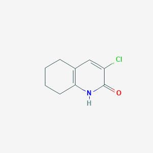 molecular formula C9H10ClNO B11907281 3-Chloro-5,6,7,8-tetrahydroquinolin-2(1H)-one 
