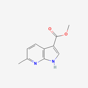 molecular formula C10H10N2O2 B11907293 Methyl 6-methyl-1H-pyrrolo[2,3-B]pyridine-3-carboxylate 