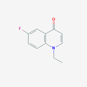 molecular formula C11H10FNO B11907316 1-Ethyl-6-fluoroquinolin-4(1H)-one 