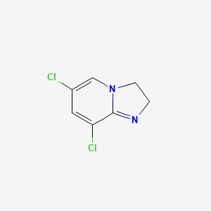 molecular formula C7H6Cl2N2 B11907328 6,8-Dichloro-2,3-dihydroimidazo[1,2-a]pyridine CAS No. 63111-50-2