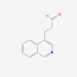 molecular formula C12H11NO B11907365 3-(Isoquinolin-4-YL)propanal 