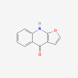 molecular formula C11H7NO2 B11907371 furo[2,3-b]quinolin-4(9H)-one CAS No. 530-52-9