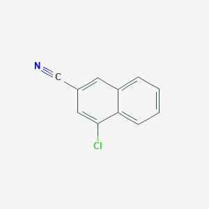 molecular formula C11H6ClN B11907372 4-Chloro-2-naphthonitrile 