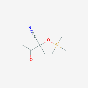 molecular formula C8H15NO2Si B11907429 Butanenitrile, 2-methyl-3-oxo-2-[(trimethylsilyl)oxy]- CAS No. 184906-95-4