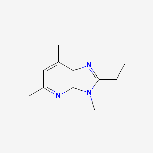 molecular formula C11H15N3 B11907430 2-Ethyl-3,5,7-trimethyl-3H-imidazo[4,5-b]pyridine CAS No. 156154-35-7