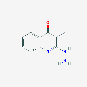 molecular formula C10H11N3O B11907454 2-Hydrazinyl-3-methylquinolin-4(3H)-one 