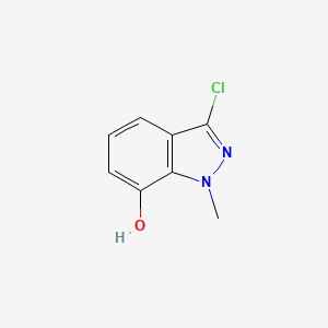 molecular formula C8H7ClN2O B11907548 3-Chloro-1-methyl-1H-indazol-7-ol 