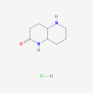 molecular formula C8H15ClN2O B11907631 Octahydro-1,5-naphthyridin-2(1H)-one hydrochloride 