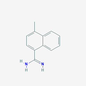 molecular formula C12H12N2 B11907702 4-Methylnaphthalene-1-carboximidamide CAS No. 69228-21-3
