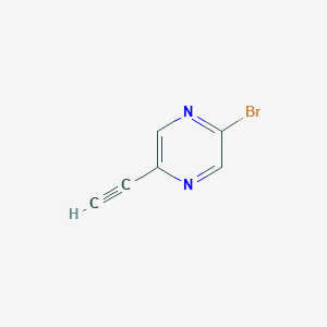 molecular formula C6H3BrN2 B11907703 2-Bromo-5-ethynylpyrazine 