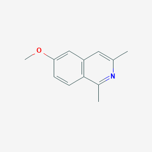 molecular formula C12H13NO B11907720 6-Methoxy-1,3-dimethylisoquinoline CAS No. 73480-86-1