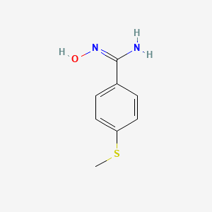 molecular formula C8H10N2OS B11907725 N'-Hydroxy-4-(methylthio)benzimidamide 