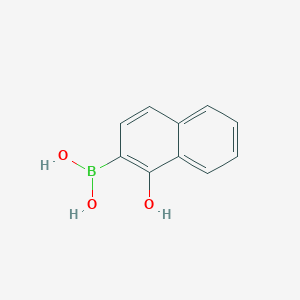 molecular formula C10H9BO3 B11907731 1-Naphthol-2-boronic acid 
