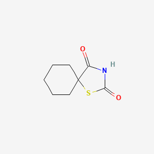 molecular formula C8H11NO2S B11907752 1-Thia-3-azaspiro[4.5]decane-2,4-dione 