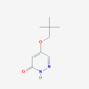 molecular formula C9H14N2O2 B11907799 5-(neopentyloxy)pyridazin-3(2H)-one CAS No. 1346697-79-7