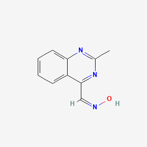 molecular formula C10H9N3O B11907811 (NZ)-N-[(2-methylquinazolin-4-yl)methylidene]hydroxylamine 