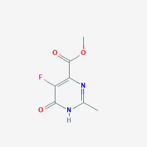 molecular formula C7H7FN2O3 B11907835 Methyl 5-fluoro-2-methyl-6-oxo-1,6-dihydropyrimidine-4-carboxylate 