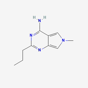 molecular formula C10H14N4 B11907837 6-Methyl-2-propyl-6H-pyrrolo[3,4-d]pyrimidin-4-amine 