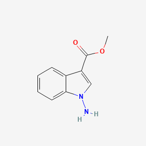 molecular formula C10H10N2O2 B11907851 Methyl 1-amino-1H-indole-3-carboxylate 