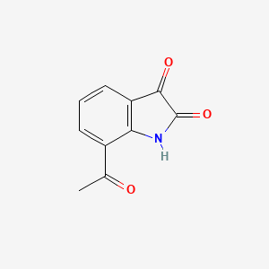 molecular formula C10H7NO3 B11907894 7-Acetylindoline-2,3-dione 