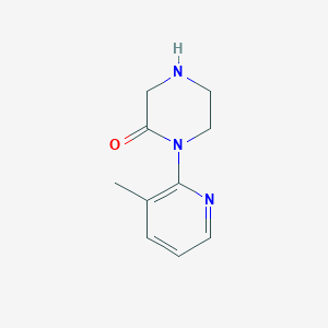 molecular formula C10H13N3O B11907924 1-(3-Methylpyridin-2-yl)piperazin-2-one CAS No. 907972-86-5