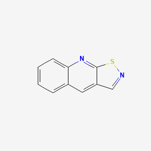 molecular formula C10H6N2S B11907930 Isothiazolo[5,4-b]quinoline CAS No. 51925-54-3