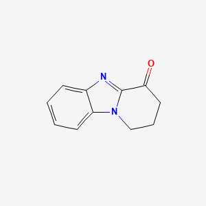 molecular formula C11H10N2O B11907931 2,3-Dihydropyrido[1,2-a]benzimidazol-4(1H)-one CAS No. 187743-33-5