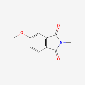 molecular formula C10H9NO3 B11907943 5-Methoxy-2-methylisoindoline-1,3-dione CAS No. 63196-45-2