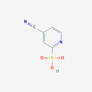 molecular formula C6H4N2O3S B11907954 4-Cyanopyridine-2-sulfonic acid 