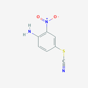 molecular formula C7H5N3O2S B119080 2-硝基-4-硫氰酸苯胺 CAS No. 54029-45-7
