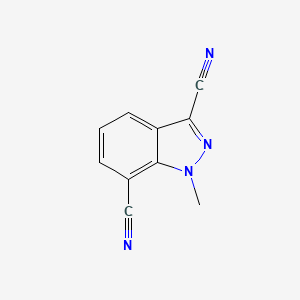 molecular formula C10H6N4 B11908050 1-Methyl-1H-indazole-3,7-dicarbonitrile CAS No. 256228-69-0