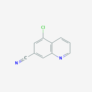 molecular formula C10H5ClN2 B11908065 5-Chloroquinoline-7-carbonitrile 