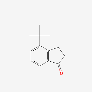 molecular formula C13H16O B11908118 4-(tert-Butyl)-2,3-dihydro-1H-inden-1-one 