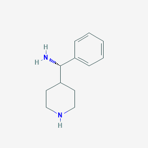 molecular formula C12H18N2 B11908119 (S)-Phenyl(piperidin-4-yl)methanamine 