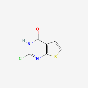 molecular formula C6H3ClN2OS B11908132 2-Chlorothieno[2,3-D]pyrimidin-4(3H)-one CAS No. 56844-43-0