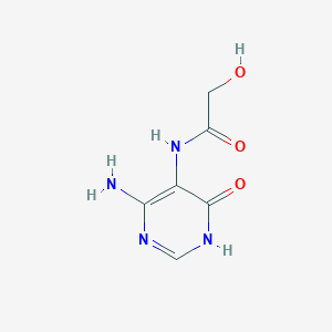 molecular formula C6H8N4O3 B11908134 N-(4-amino-6-oxo-1,6-dihydropyrimidin-5-yl)-2-hydroxyacetamide 
