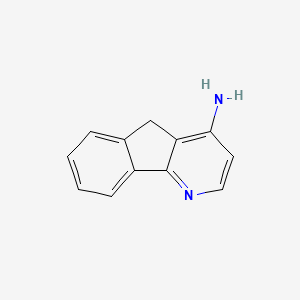 molecular formula C12H10N2 B11908149 5H-indeno[1,2-b]pyridin-4-amine CAS No. 340025-26-5