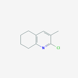molecular formula C10H12ClN B11908166 2-Chloro-3-methyl-5,6,7,8-tetrahydroquinoline 
